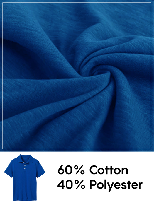 5-Pack School Uniform Tagless Polo Tshirt for Little Boys & Big Boys